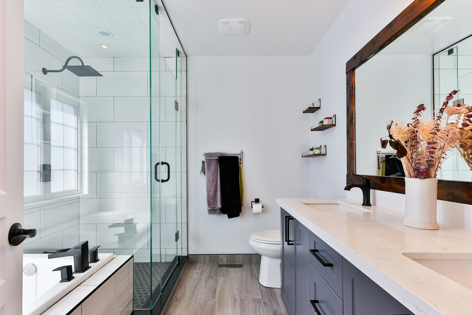 Modern bathroom finish in Putney